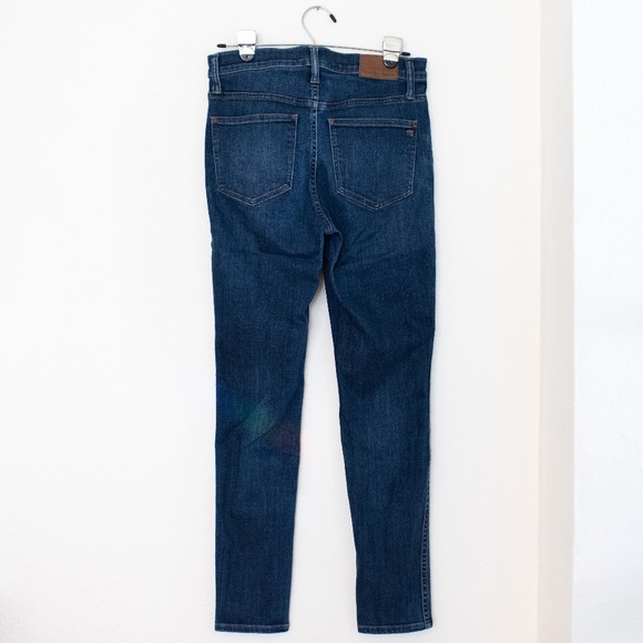 Madewell Dark Wash 10" High-Rise Skinny Jeans - Picture 3 of 4